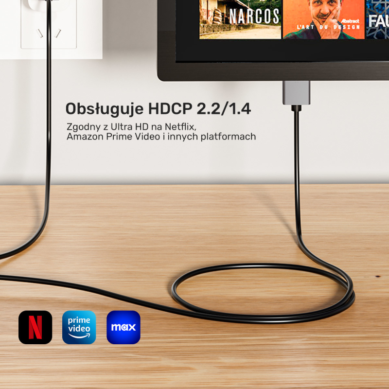 Unitek Kabel HDMI do DisplayPort 4K z zasilaniem USB-A |... | PartsPC.pl