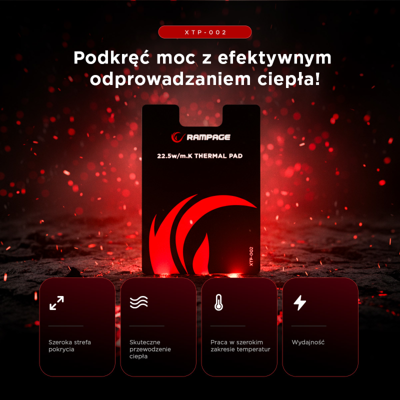 Rampage Termopad XTP-002 31×50×0,2mm PTM | PartsPC.pl