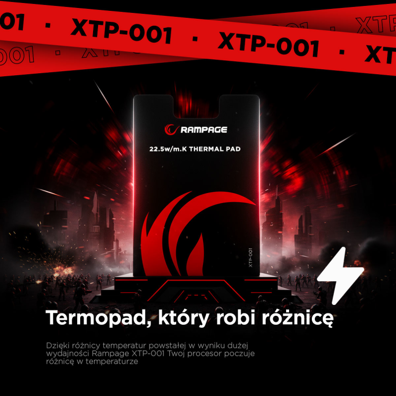 Rampage Termopad XTP-001 38×38×0,2 mm PTM | PartsPC.pl