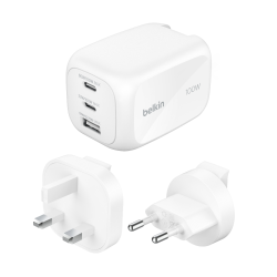 Belkin Ładowarka 100W GaN, 2x USB-C, USB-A, podróżna... | PartsPC.pl