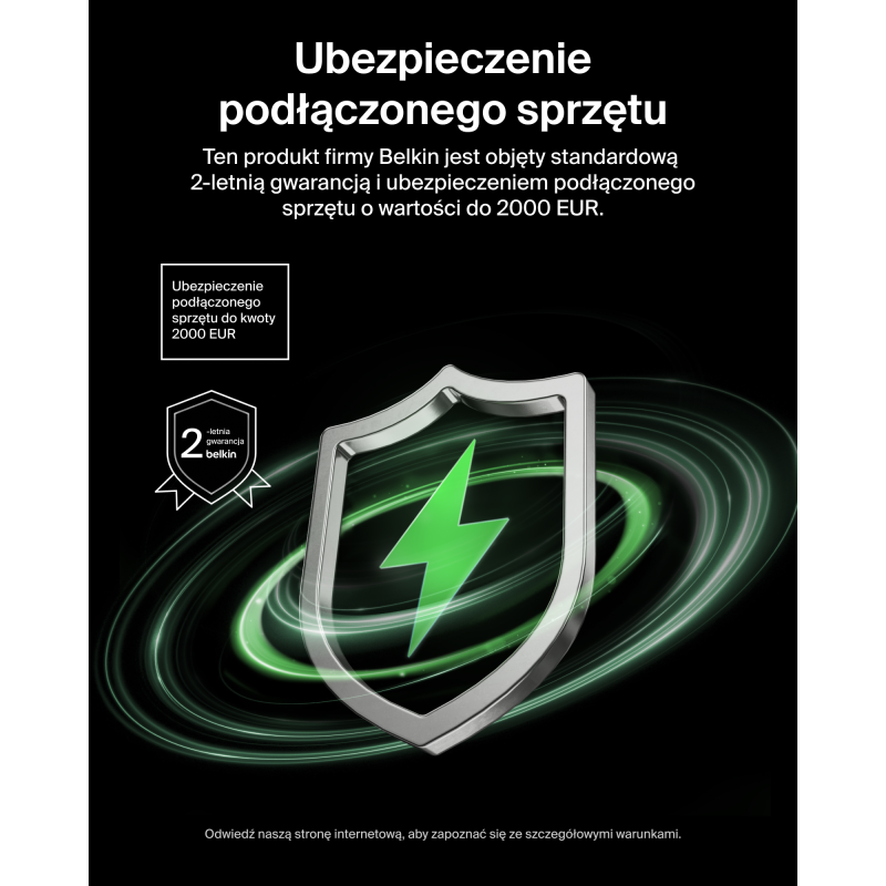 Belkin Ładowarka 100W GaN, 2x USB-C, USB-A, podróżna... | PartsPC.pl