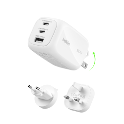 Belkin Ładowarka 100W GaN, 2x USB-C, USB-A, podróżna... | PartsPC.pl