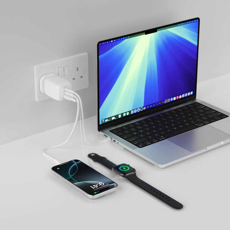 Belkin Ładowarka 100W GaN, 2x USB-C, USB-A, podróżna... | PartsPC.pl