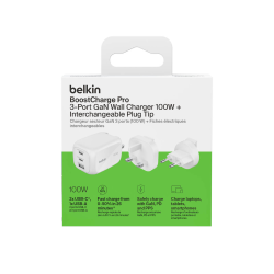 Belkin Ładowarka 100W GaN, 2x USB-C, USB-A, podróżna... | PartsPC.pl