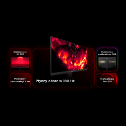 Rampage Miracle Monitor gamingowy 27'' 180Hz 1ms QHD 2K | PartsPC.pl