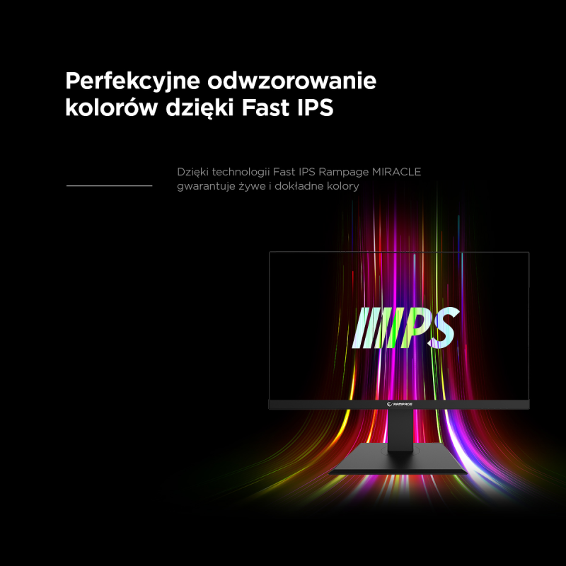 Rampage Miracle Monitor gamingowy 27'' 180Hz 1ms QHD 2K | PartsPC.pl