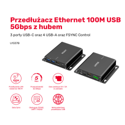 Unitek Przedłużacz USB 5 Gb/s 100 m przez Ethernet z... | PartsPC.pl
