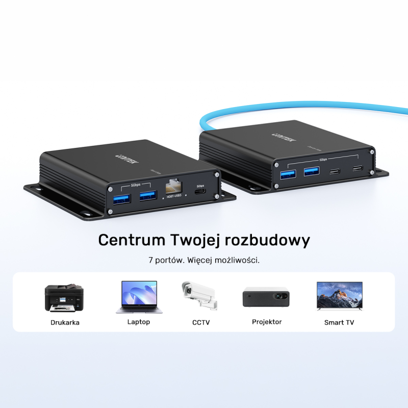 Unitek Przedłużacz USB 5 Gb/s 100 m przez Ethernet z... | PartsPC.pl