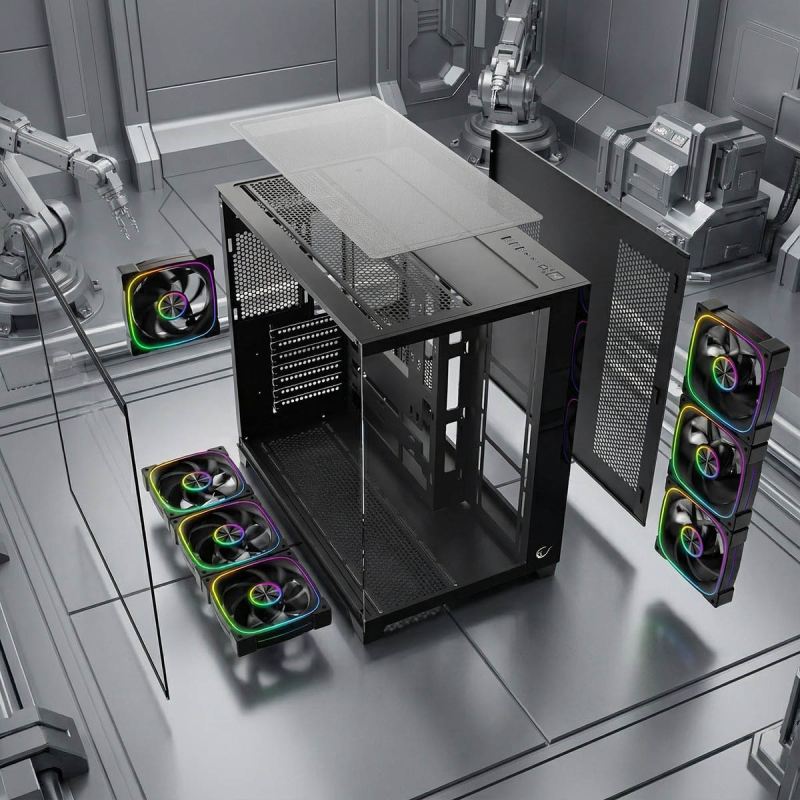 Rampage Obudowa PC ze szkłem hartowanym SEALITE 7x... | PartsPC.pl