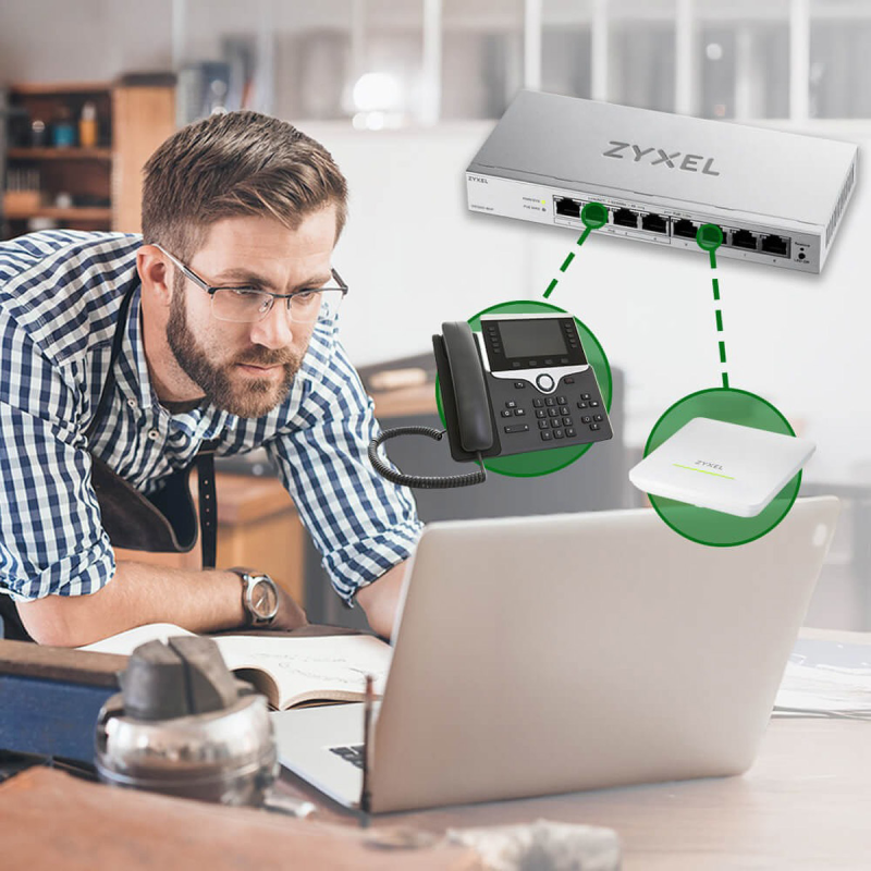 Zyxel GS1200-8V3-EU0101F 8-portowy switch gigabitowy... | PartsPC.pl