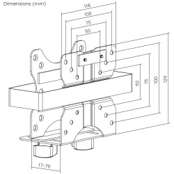 Uchwyt do mini komputerów Maclean MC-115 B, zakres... | PartsPC.pl
