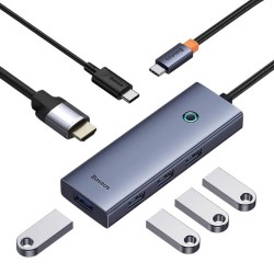 Adapter hub USB-C 6w1 Baseus B00052807813-01 4x USB 3.0... | PartsPC.pl