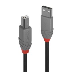 Kabel drukarkowy USB LINDY 2.0 A/M - USB B/M, Anthra... | PartsPC.pl