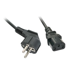 Kabel zasilający LINDY Schuko to IEC C13 3m czarny | PartsPC.pl