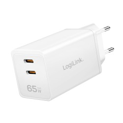 Ładowarka sieciowa LogiLink PA0367 USB GaN, 65 W, 2x... | PartsPC.pl