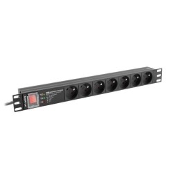 Listwa zasilająca Lanberg do RACK 19" 1U 16A PDU PRO 7x... | PartsPC.pl