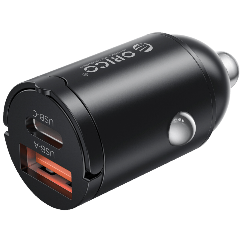 Orico Ładowarka samochodowa, USB-C 30W, USB-A 30W | PartsPC.pl