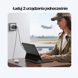 Unitek Ładowarka sieciowa 2-portowa GaN 20W, USB-C... | PartsPC.pl