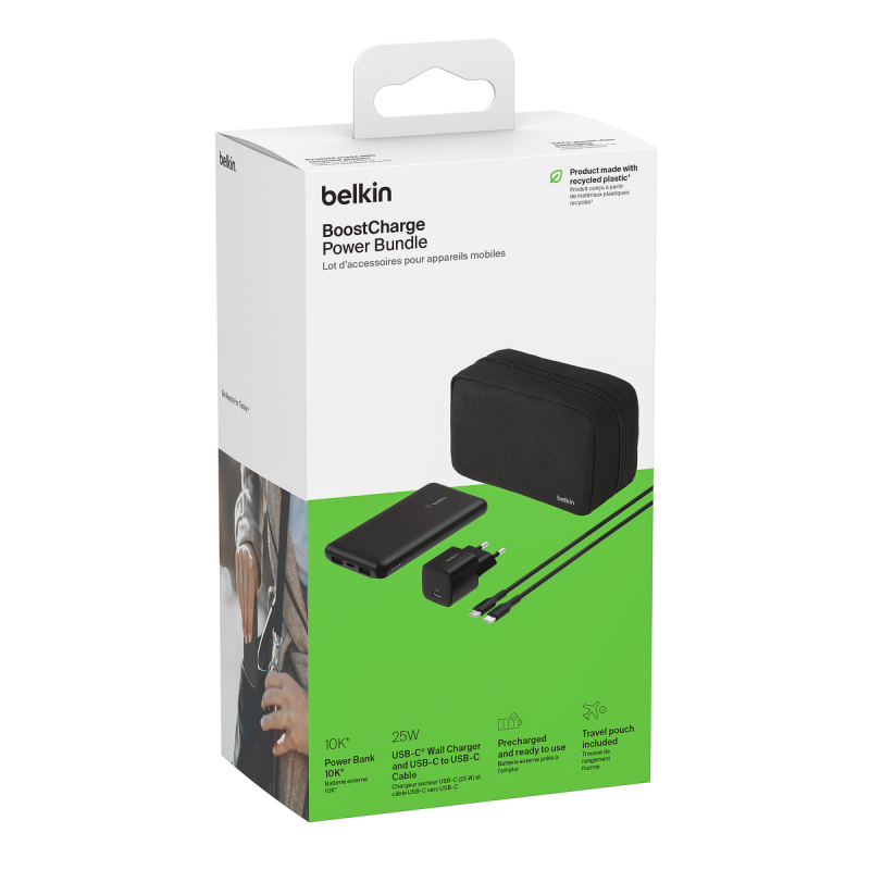 Belkin Zestaw podróżny - Powerbank 10 000 mAh +... | PartsPC.pl