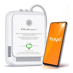 Czujnik Qoltec wycieku gazu ziemnego i tlenku węgla | PartsPC.pl