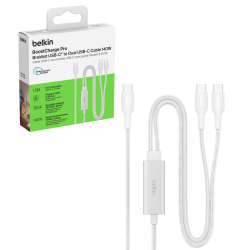 Belkin BoostCharge Pro Kabel USB-C na 2*USB-C 140W, w... | PartsPC.pl