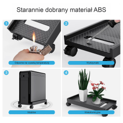 Orico Podstawka pod komputer stacjonarny, na kółkach | PartsPC.pl