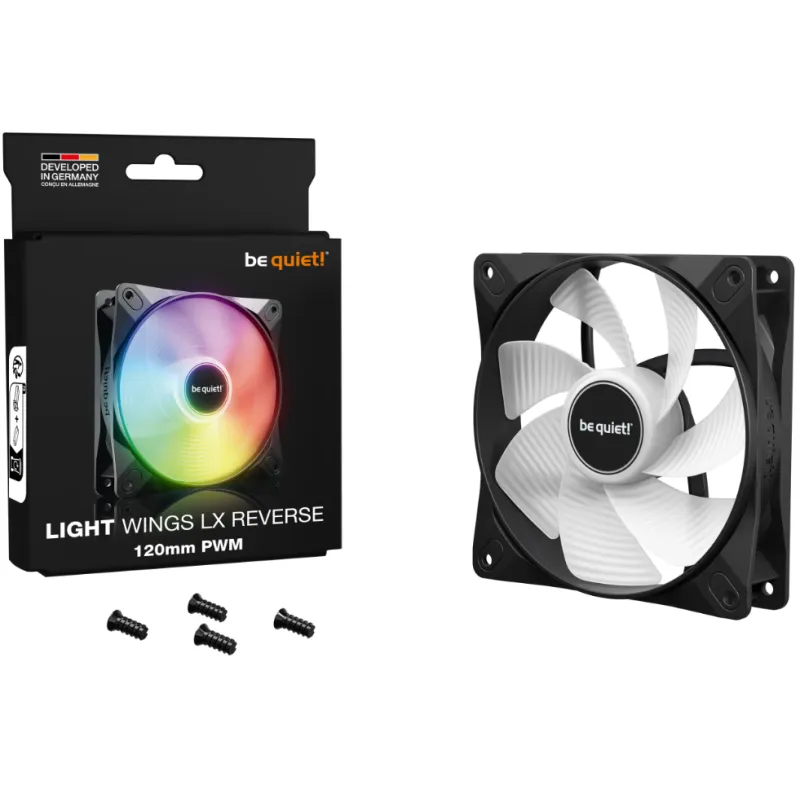 Wentylator be quiet! LIGHT WINGS LX 120mm PWM Reverse | PartsPC.pl