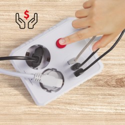 Listwa zasilająca Maclean MCE387 W, przedłużacz 2... | PartsPC.pl