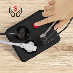 Listwa zasilająca Maclean MCE387 B, przedłużacz 2... | PartsPC.pl