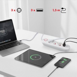 Listwa zasilająca Maclean MCE394 W, przedłużacz 3gniazda... | PartsPC.pl