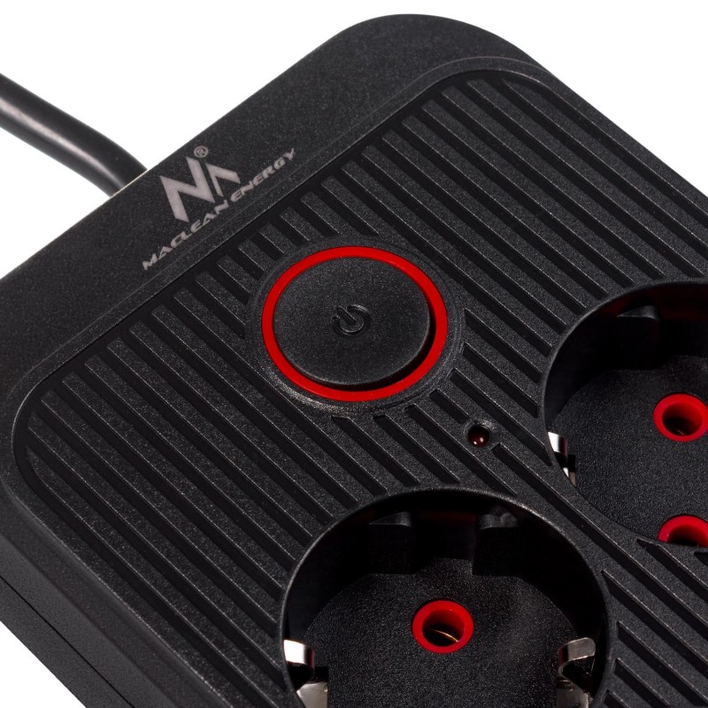 Listwa zasilająca Maclean MCE389 B, przedłużacz 6 gniazd... | PartsPC.pl