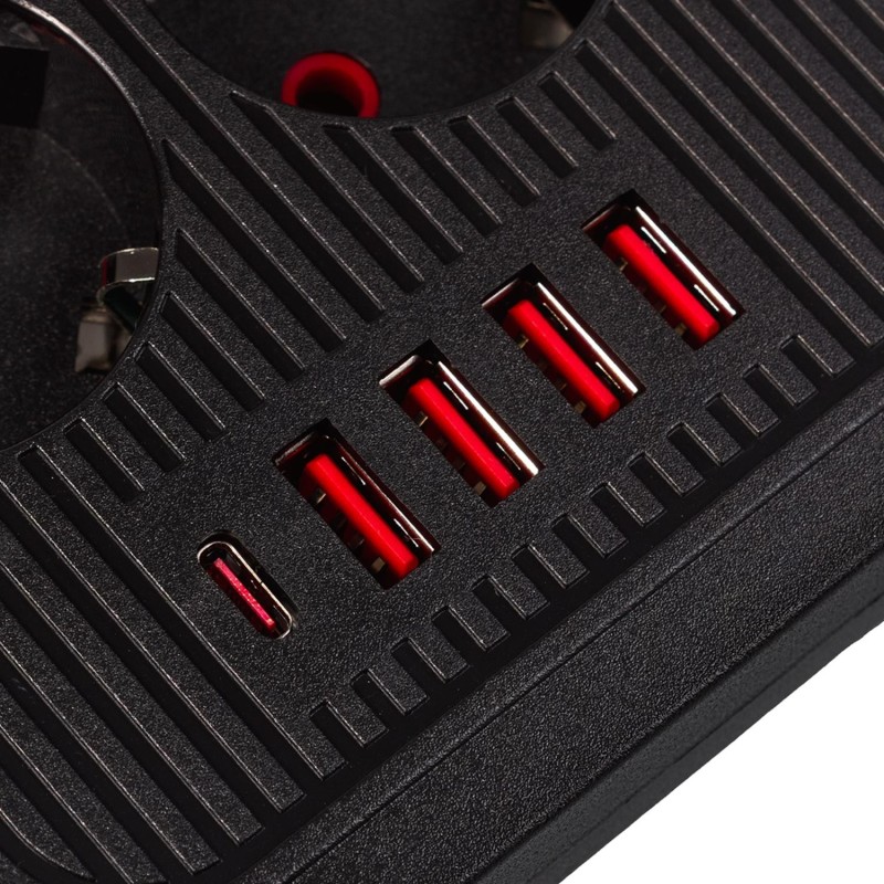 Listwa zasilająca Maclean MCE391 B, przedłużacz 6 gniazd... | PartsPC.pl