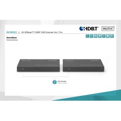 Przedłużacz/Extender KVM DIGITUS HDMI+USB HDBaseT 70m... | PartsPC.pl