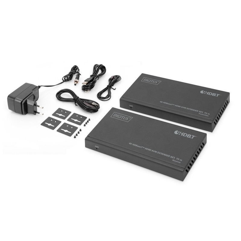 Przedłużacz/Extender KVM DIGITUS HDMI+USB HDBaseT 70m... | PartsPC.pl
