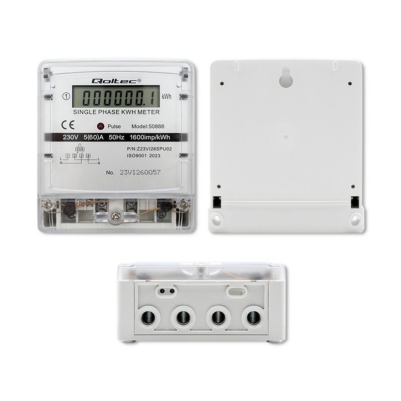 Miernik zużycia enrgii Qoltec jednofazowy elektroniczny... | PartsPC.pl