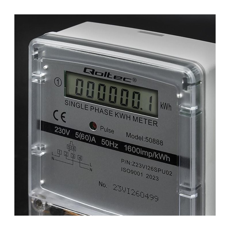Miernik zużycia enrgii Qoltec jednofazowy elektroniczny... | PartsPC.pl