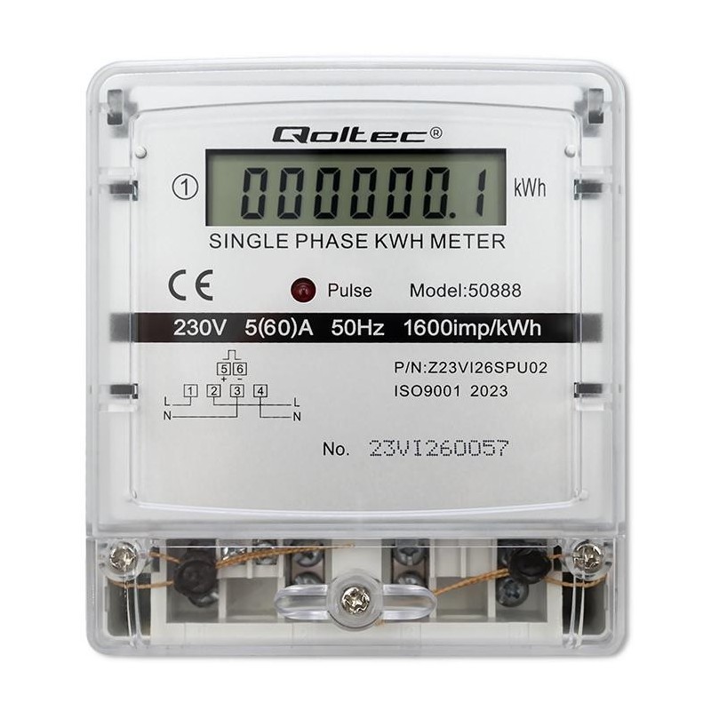 Miernik zużycia enrgii Qoltec jednofazowy elektroniczny... | PartsPC.pl