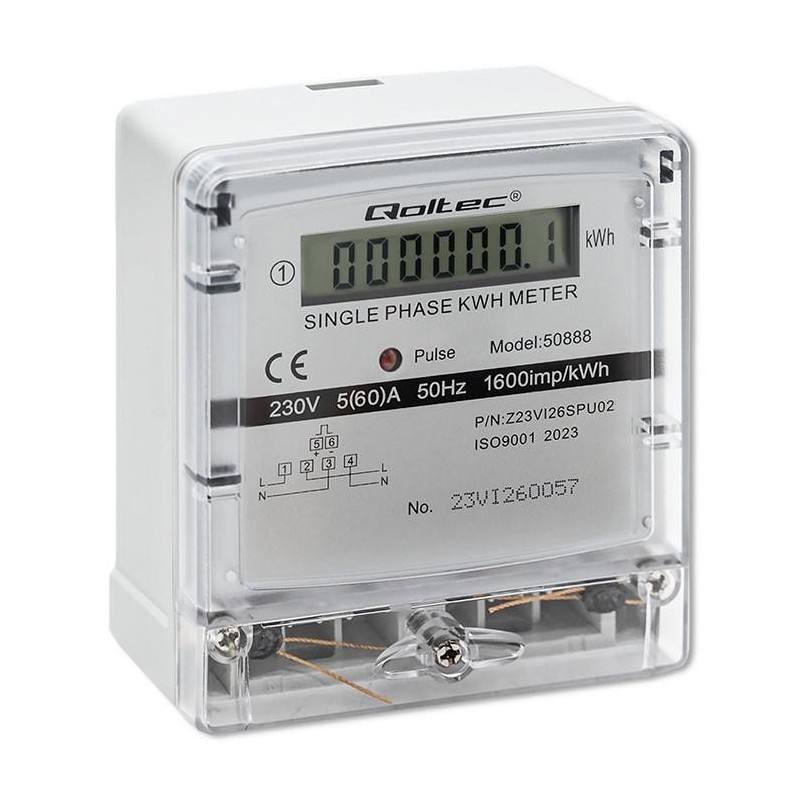 Miernik zużycia enrgii Qoltec jednofazowy elektroniczny... | PartsPC.pl