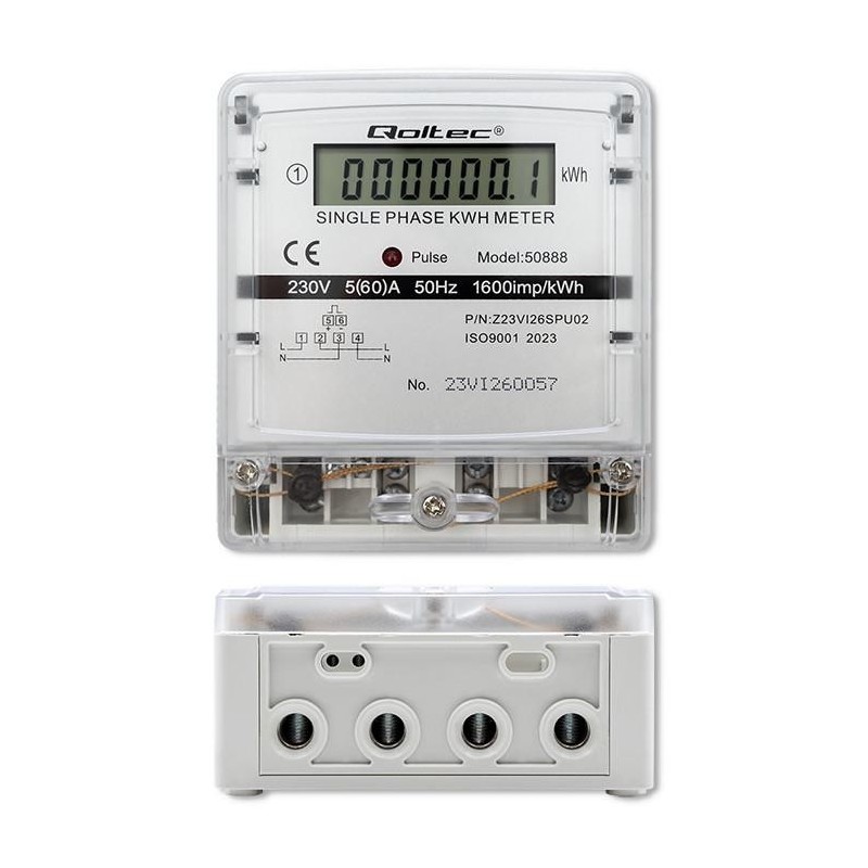Miernik zużycia enrgii Qoltec jednofazowy elektroniczny... | PartsPC.pl