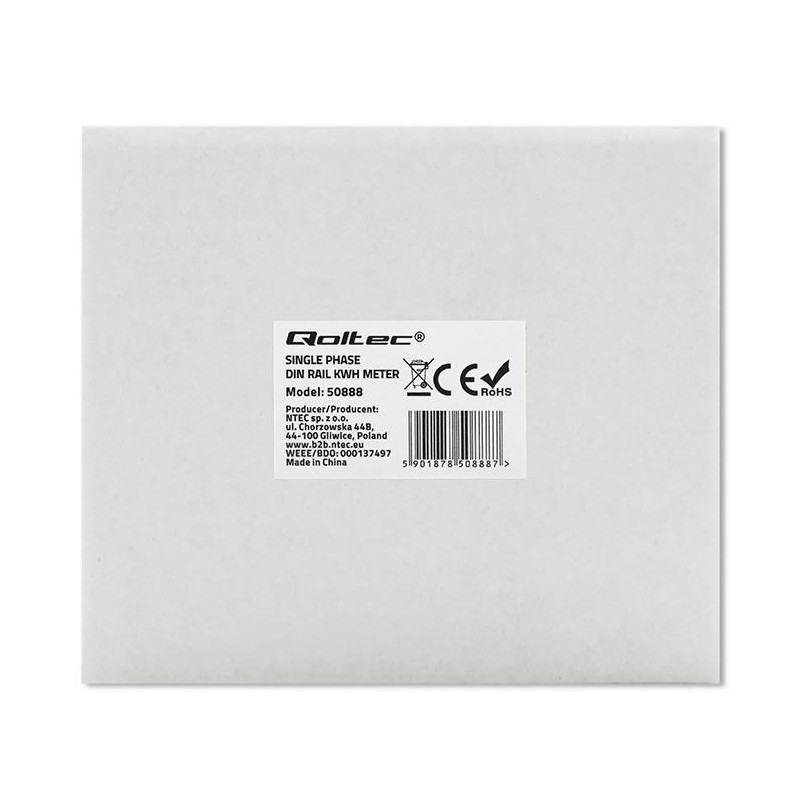 Miernik zużycia enrgii Qoltec jednofazowy elektroniczny... | PartsPC.pl