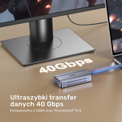 Unitek Kabel USB-C w formie breloka | USB4 | 40 Gb/s |... | PartsPC.pl