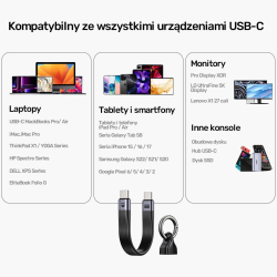 Unitek Kabel USB-C w formie breloka | USB4 | 40 Gb/s |... | PartsPC.pl