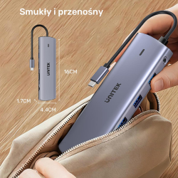 Unitek Hub USB-C 11w1 z obsługą dwóch monitorów |... | PartsPC.pl