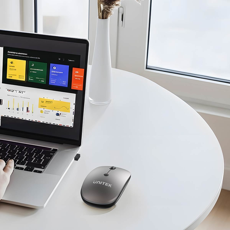 Unitek Bezprzewodowa mysz optyczna biurowa 2.4GHz | PartsPC.pl