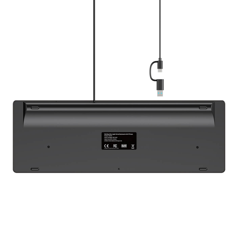 Unitek SlimTap Lekka klawiatura przewodowa biurowa... | PartsPC.pl
