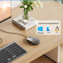 Unitek Przewodowa mysz optyczna biurowa SlimTrack 1600... | PartsPC.pl