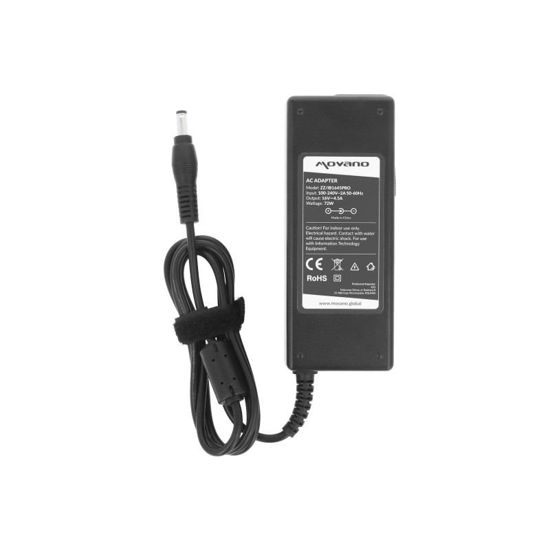 Zasilacz Movano 16v 4.5a (5.5x2.5) 72W do IBM | PartsPC.pl