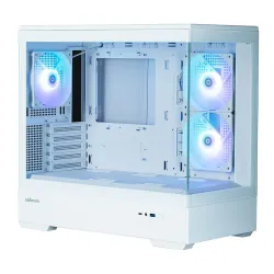 Zalman Obudowa P30 V2 MicroATX Mini Tower 3 FansRGB Biała | PartsPC.pl