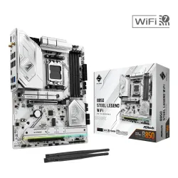 ASRock Płyta główna B850 Steel Legend WiFi AM5 4DDR5 ATX | PartsPC.pl