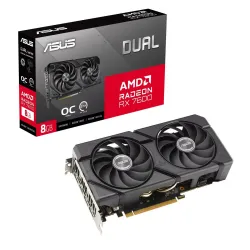 Asus Karta graficzna Dual Radeon RX 7600 EVO OC Edition | PartsPC.pl